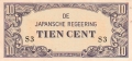Netherlands Indies 10 Cents, (1942)